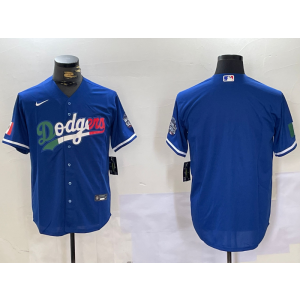 MLB Blank Los Angeles Dodgers blue jersey