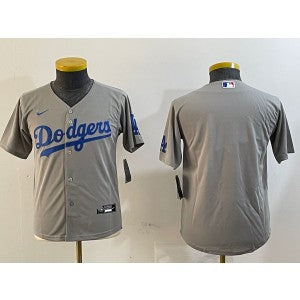 MLB Blank Los Angeles Dodgers grey jersey