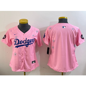 MLB Blank Los Angeles Dodgers pink jersey