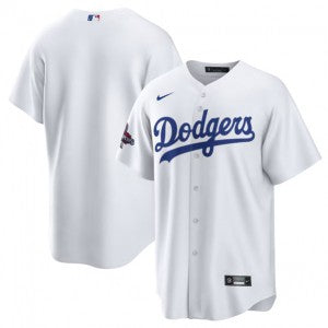 MLB Blank Los Angeles Dodgers white jersey