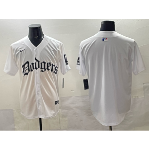 MLB Blank Los Angeles Dodgers white jersey