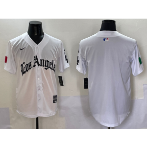 MLB Blank Los Angeles Dodgers white jersey