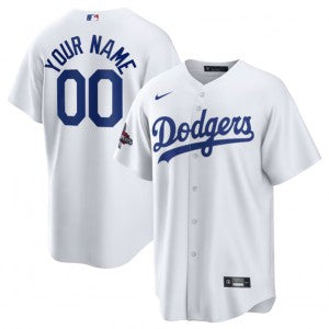 Custom Los Angeles Dodgers white jersey