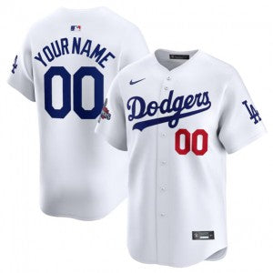 Custom Los Angeles Dodgers white jersey