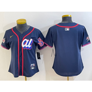 MLB Mariners Blank American League All-Star navy jersey