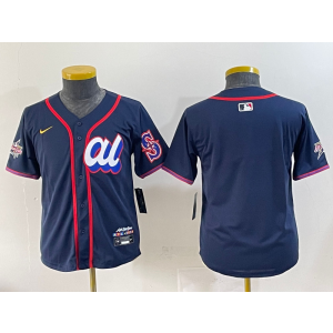 MLB Mariners Blank American League All-Star navy jersey
