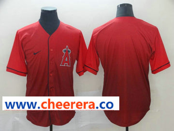 MLB LA Los Angeles Angels red Fashion jersey