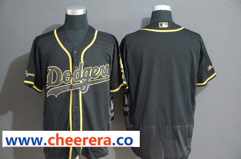 MLB Blank Los Angeles Dodgers black jersey