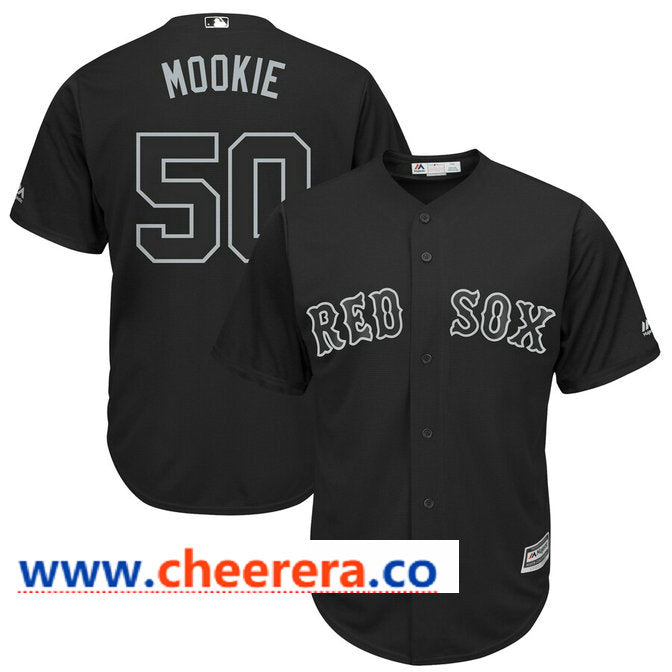 MLB Mookie Betts-Mookie Boston Red Sox black jersey