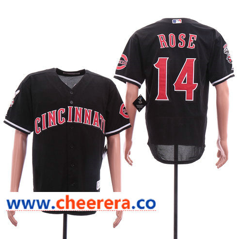 MLB Pete Rose Cincinnati Reds black jersey