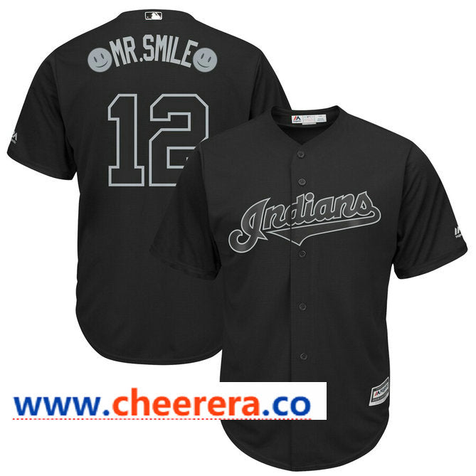 MLB Francisco Lindor Cleveland Guardians black jersey