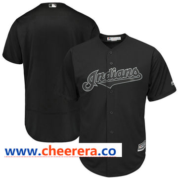 MLB Blank Cleveland Guardians black Authentic jersey