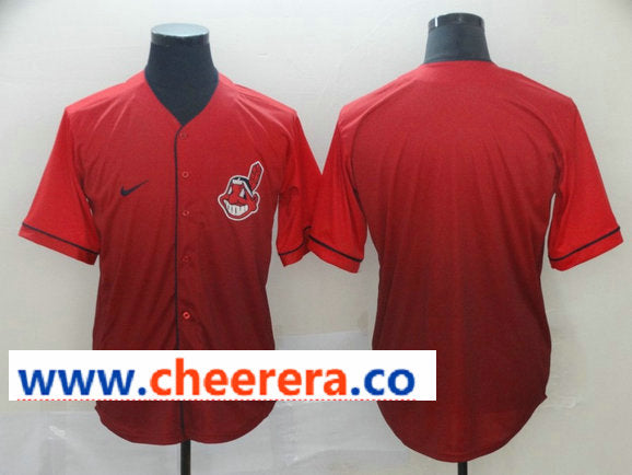 MLB Blank Cleveland Guardians red Fashion jersey