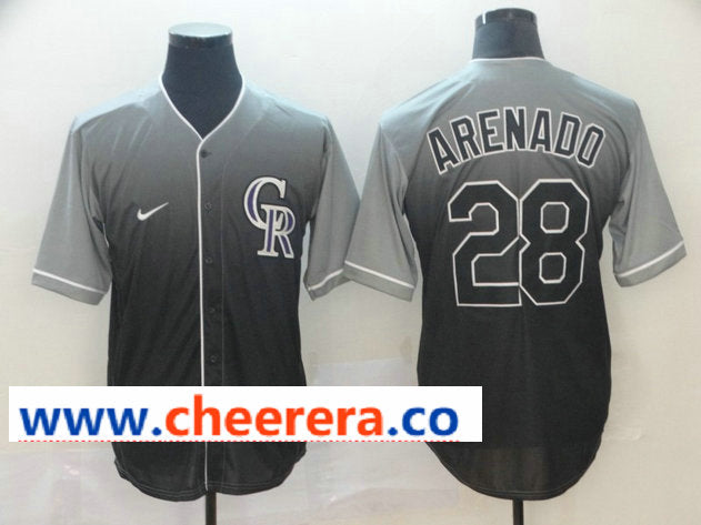 MLB Nolan Arenado Colorado Rockies gray Fashion jersey