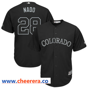 MLB Nolan Arenado Nado Colorado Rockies black jersey
