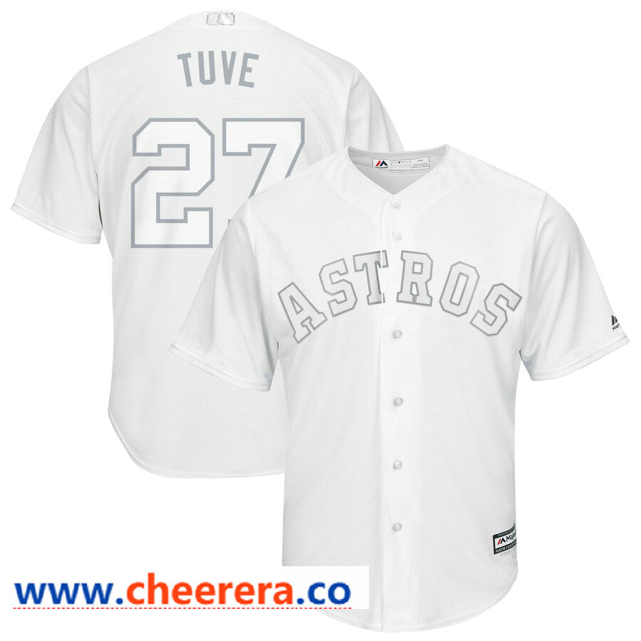 MLB Jose Altuve Tuve Houston Astros white jersey