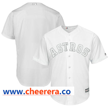 MLB Blank Houston Astros white jersey