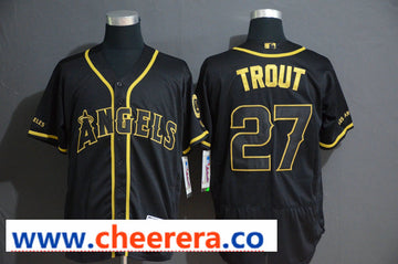 MLB LA Los Angeles Angels black jersey