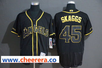 MLB LA Los Angeles Angels black jersey