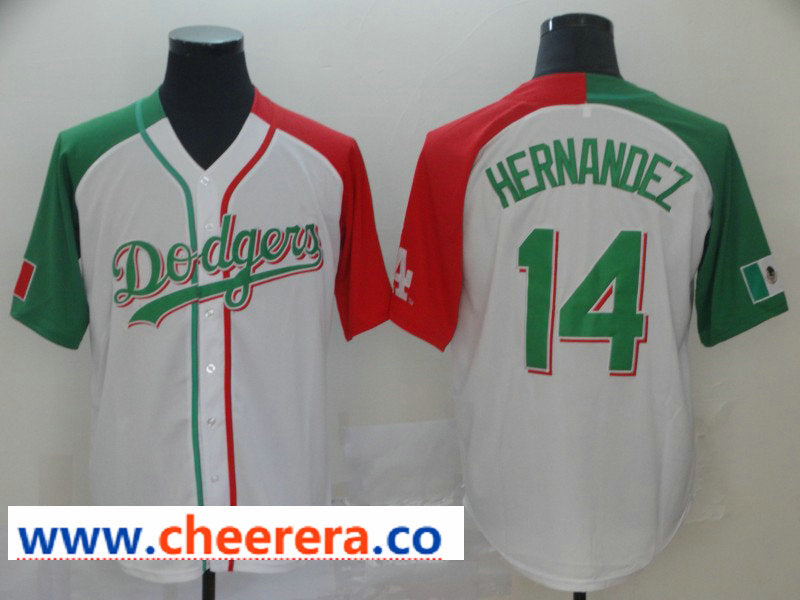 MLB Enrique Hernandez Los Angeles Dodgers white Heritage jersey