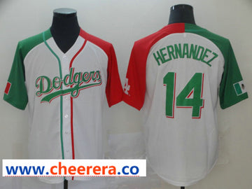 MLB Enrique Hernandez Los Angeles Dodgers white Heritage jersey