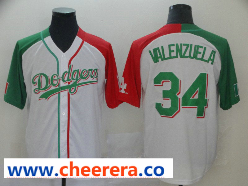 MLB Fernando Valenzuela Los Angeles Dodgers white Heritage jersey