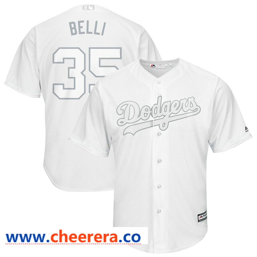 MLB Cody Bellinger Belli Los Angeles Dodgers white jersey