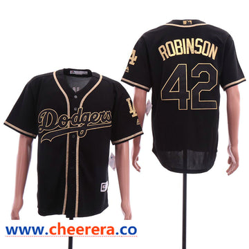MLB Jackie Robinson Los Angeles Dodgers black jersey