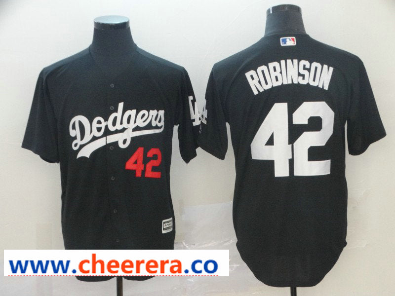 MLB Jackie Robinson Los Angeles Dodgers black jersey