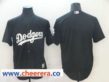 MLB Blank Los Angeles Dodgers black jersey
