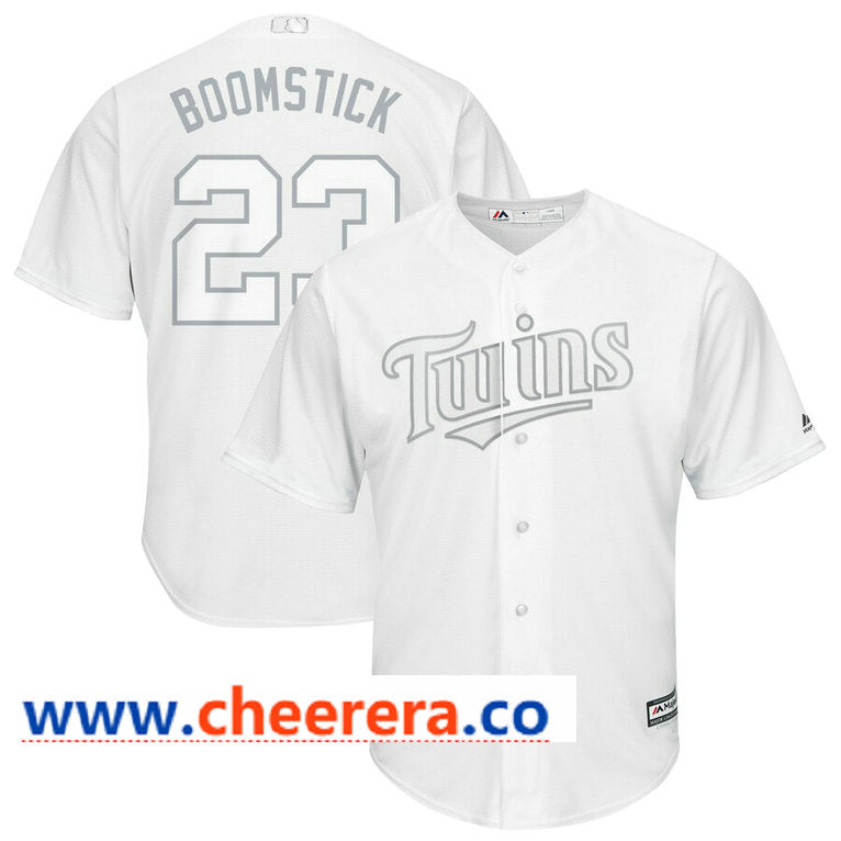 MLB Nelson Cruz Boomstick Minnesota Twins white jersey