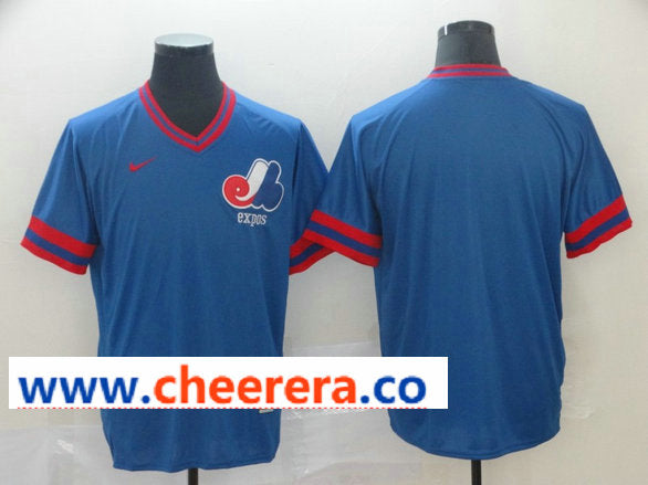 MLB Blank Washington Nationals blue Throwback jersey