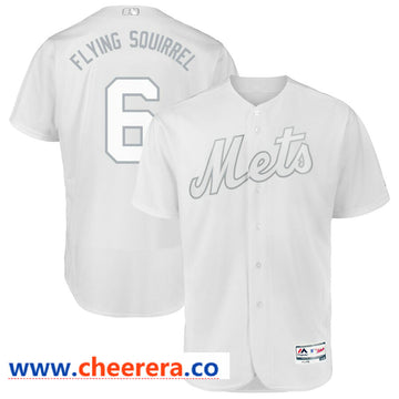MLB Jeff McNeil Flying Squirrel New York Mets white Authentic jersey