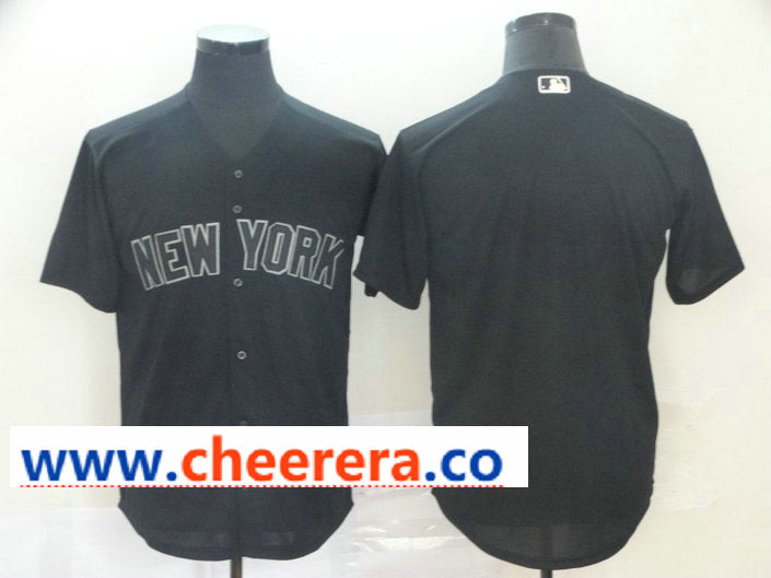 MLB Blank New York Yankees black jersey