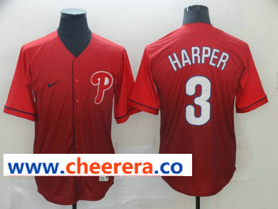 MLB Bryce Harper Philadelphia Phillies red Fashion jersey