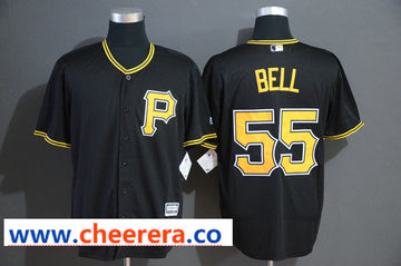 MLB Josh Bell Pittsburgh Pirates black jersey