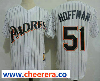 MLB Trevor Hoffman San Diego Padres white Throwback jersey