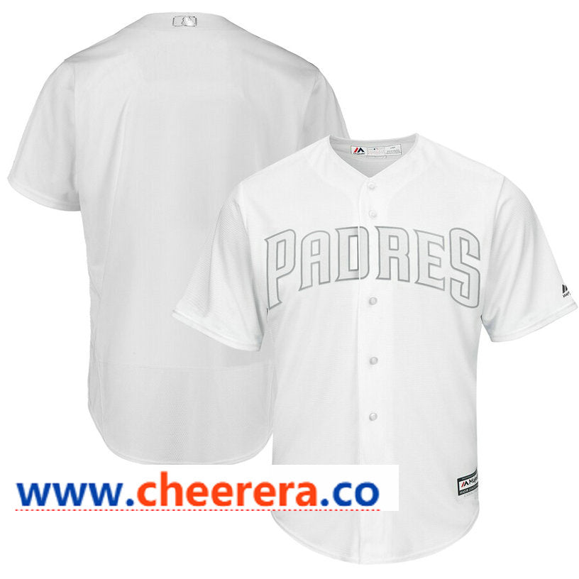 MLB Blank San Diego Padres white jersey