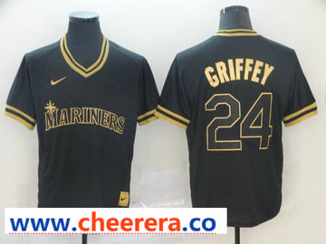 MLB Ken Griffey Jr Seattle Mariners black Legend jersey
