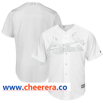 MLB Blank St. Louis Cardinals white jersey