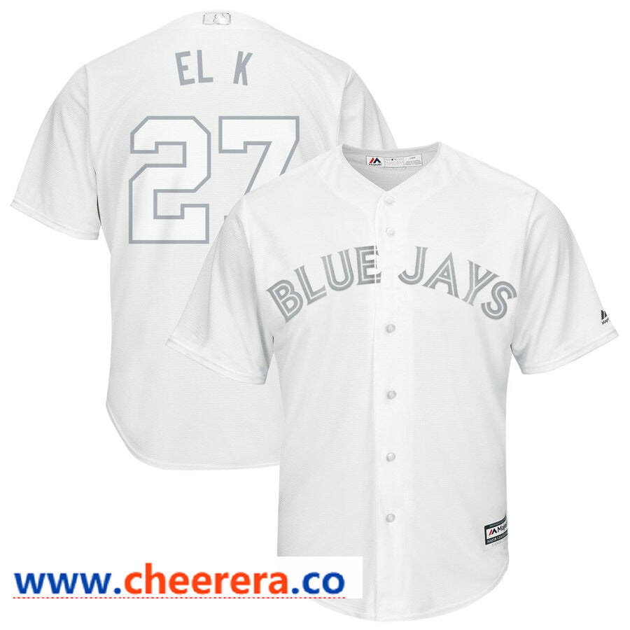 MLB Vladimir Guerrero Jr El K Toronto Blue Jays white jersey