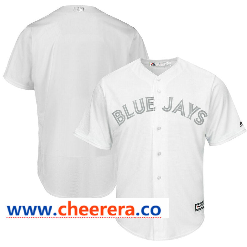 MLB Blank Toronto Blue Jays white jersey
