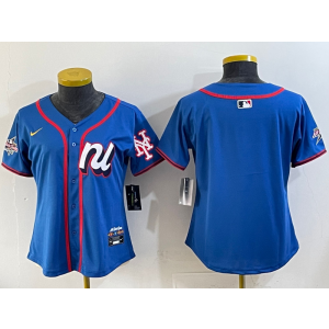 MLB Mets Blank National League All-Star blue jersey