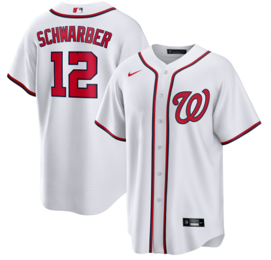 MLB Washington Nationals white jersey