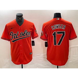 MLB Baltimore Orioles orange jersey