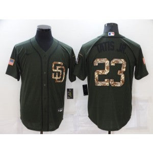 MLB San Diego Padres olive Camo jersey