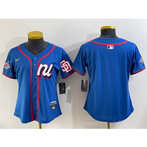 MLB Padres Blank National League All-Star blue jersey