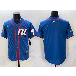 MLB Phillies Blank National League All-Star blue jersey