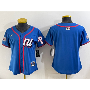 MLB Phillies Blank National League All-Star blue jersey