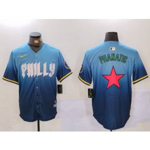 MLB Blank Philadelphia Phillies blue jersey